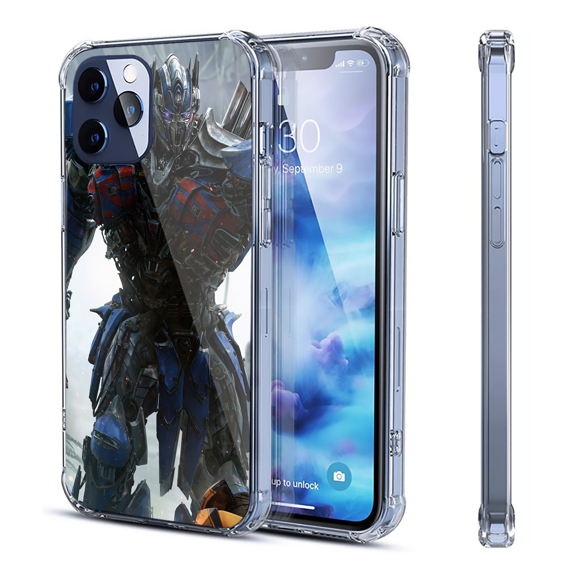 （画像用） Transformers トランスフォーマー 【iPhone 12シリーズ対応】透明スマホケース（クリアソフトケース）